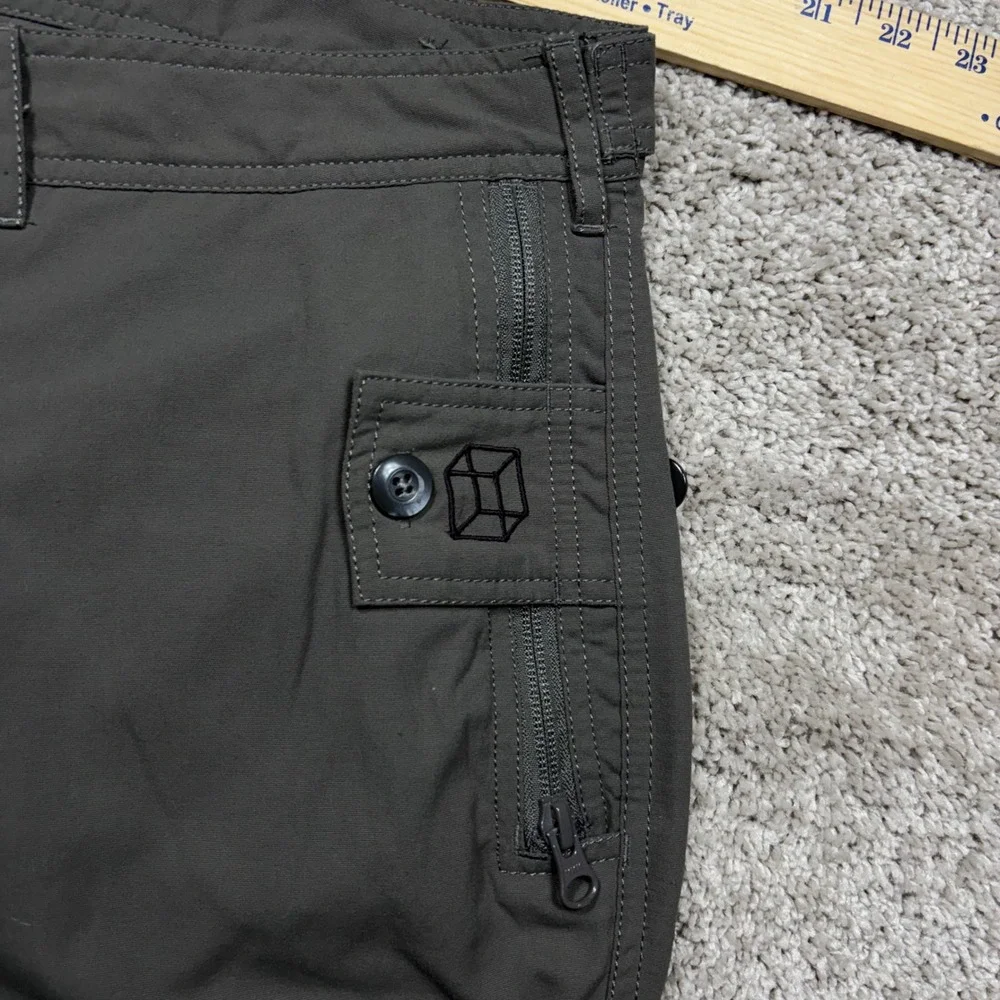 Clothing Arts P^cubed Pick-Pocket Proof Travel Cargo Pants Mens 38x32 Olive Gray